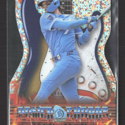 2026 Bowman Chrome Power Chords Bobby Witt Jr. #PC-13 Speckle Refractor /150