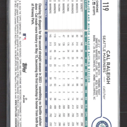 2024 Topps Chrome Cal Raleigh #119 Light Board