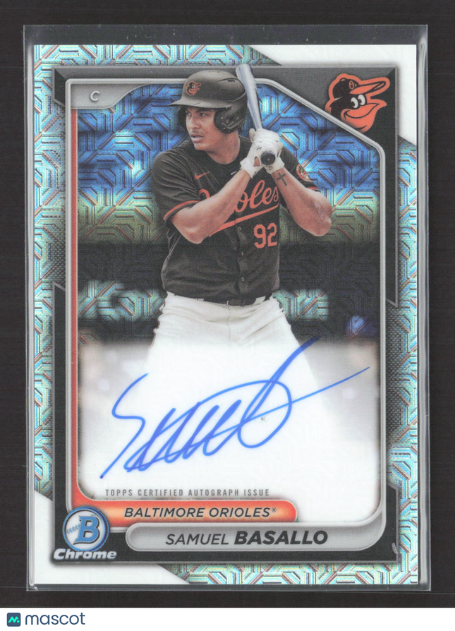 2024 Bowman Chrome Samuel Basallo #BMA-SB Mojo Refractor Auto
