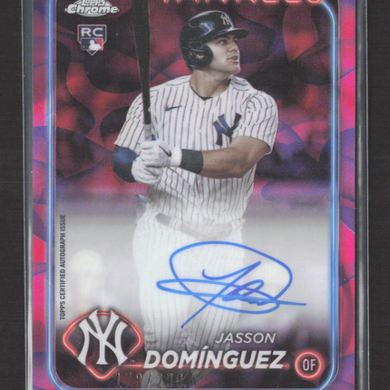 2024 Topps Chrome Jasson Domínguez #RA-JDZ Pink Lava Lamp 178/299 RC Auto