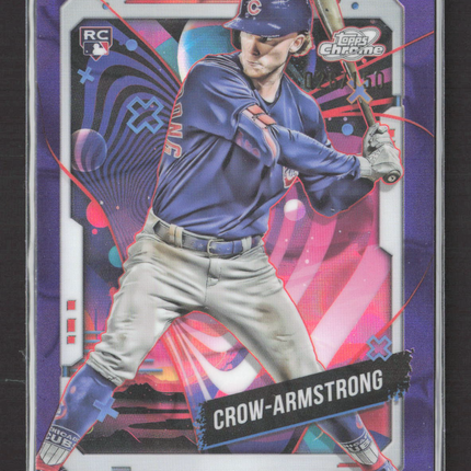 2024 Topps Chrome Cosmic Pete Crow-Armstrong #52 Purple Nucleus RC /150