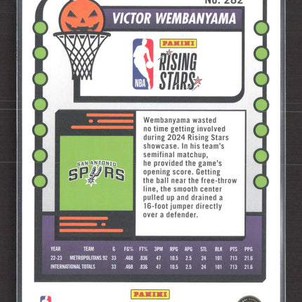 2024 Panini NBA Hoops Haunted Hoops Rising Stars Victor Wembanyama #282