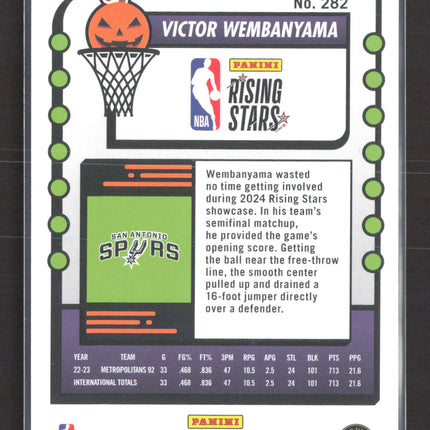 2023 Panini NBA Hoops Haunted Hoops Rising Stars Victor Wembanyama #282 RC