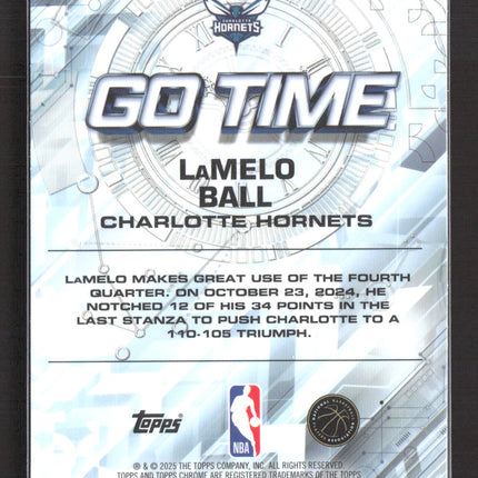 2025 Topps Chrome Go Time LaMelo Ball #GT-1 Pink 153/399