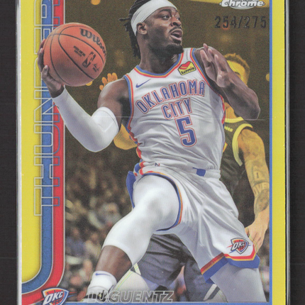 2025 Topps Chrome Luguentz Dort #177 Yellow 254/275