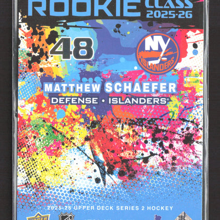 2025 Upper Deck Series 2 Rookie Class Matthew Schaefer #RC-21