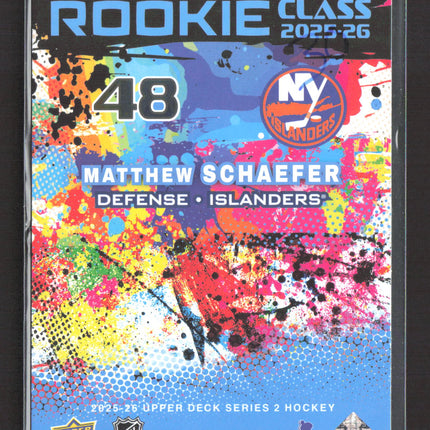 2026 Upper Deck Series 2 Rookie Class Matthew Schaefer #RC-21