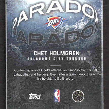 2025 Topps Chrome Paradox Chet Holmgren #PX-13