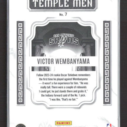 2024 Panini Phoenix Temple Men Victor Wembanyama #7 RC