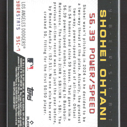 2025 Topps Cyberstats Shohei Ohtani #95C-7