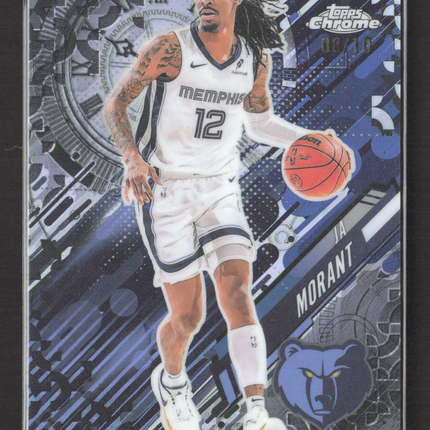 2025 Topps Chrome Go Time Ja Morant #GT-13 Black Refractor 08/10