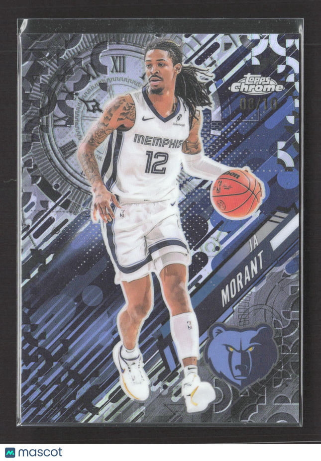 2025 Topps Chrome Go Time Ja Morant #GT-13 Black Refractor 08/10