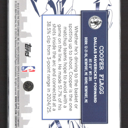 2025 Topps Clutch City Prospects Cooper Flagg #CC-1 RC