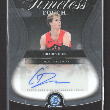 2025 Topps Bowman Chrome Timeless Touch Gradey Dick #TTA-GD  Auto