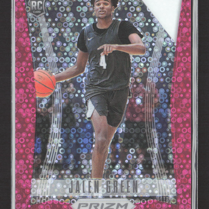 2021 Panini Prizm Draft Picks Flashback Jalen Green #4 Pink Circles 19/20