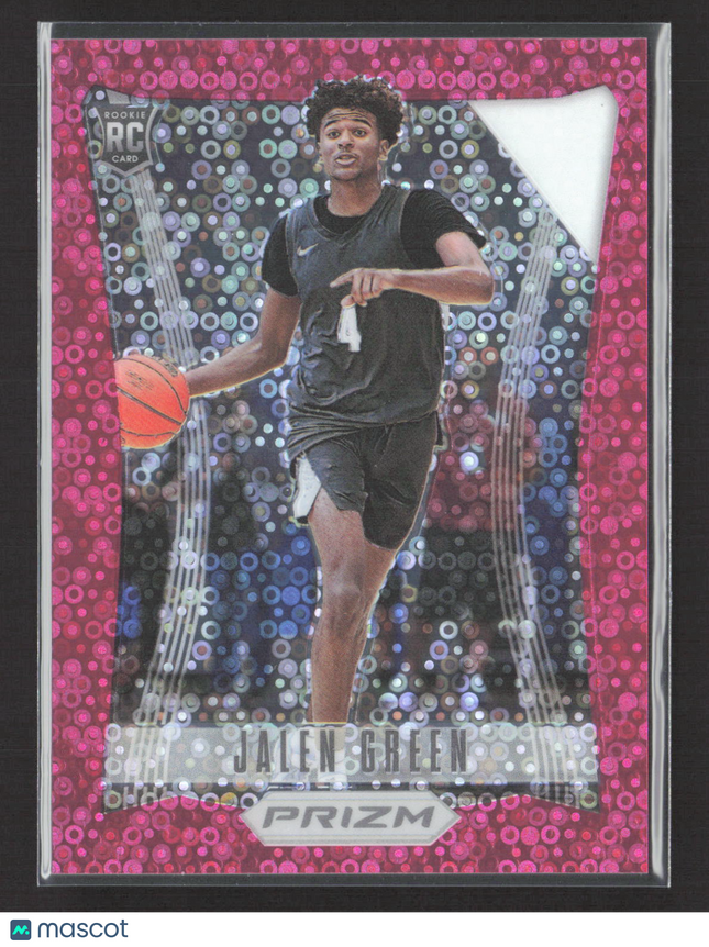 2021 Panini Prizm Draft Picks Flashback Jalen Green #4 Pink Circles 19/20