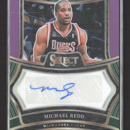 2025 Panini Select Signatures Michael Redd #SIG-RED Prizm 47/75 Auto