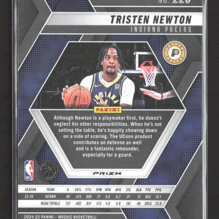 2025 Panini Mosaic Prizm Tristen Newton #220 RC Genesis