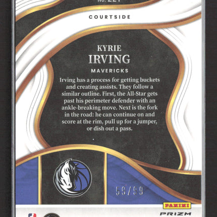 2023 Panini Select Courtside Kyrie Irving #221 Blue Prizm 59/99