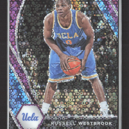 2021 Panini Prizm Draft Picks Russell Westbrook #54 Purple Circles 21/50