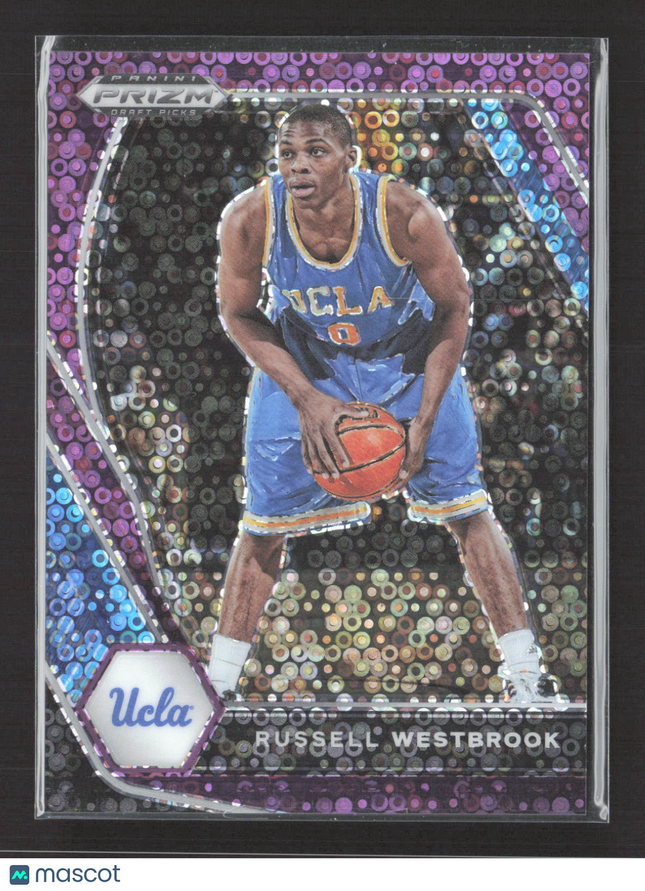 2021 Panini Prizm Draft Picks Russell Westbrook #54 Purple Circles 21/50