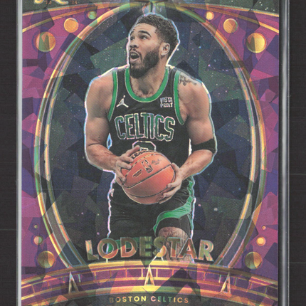 2024 Panini Select Lodestar Prizm Jayson Tatum #5 05/75 Purple Ice