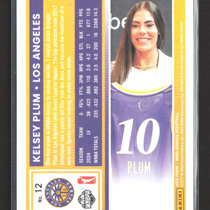 2025 Panini Donruss Kelsey Plum #12 Pink /25