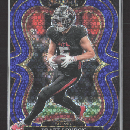 2026 Panini Select Prizm Suite Level Drake London #347 Blue Disco 02/25