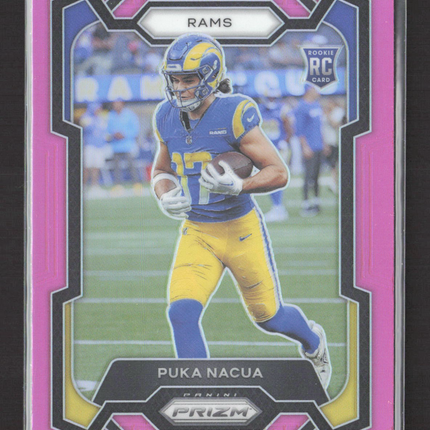 2023 Panini Prizm Puka Nacua #357 Pink RC