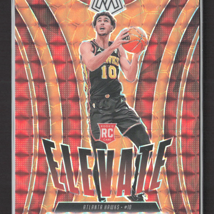 2025 Panini Mosaic Elevate Zaccharie Risacher #8 Orange Prizm RC 23/25