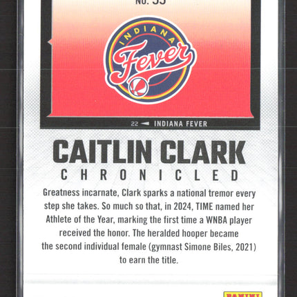 2025 Panini Caitlin Clark Chronicled Caitlin Clark #55