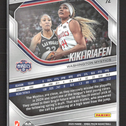 2025 Panini Prizm WNBA Kiki Iriafen #72 Checkerboard RC
