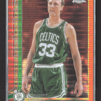 2025 Topps Chrome Larry Bird #243 Orange Pulsar Refractor /25