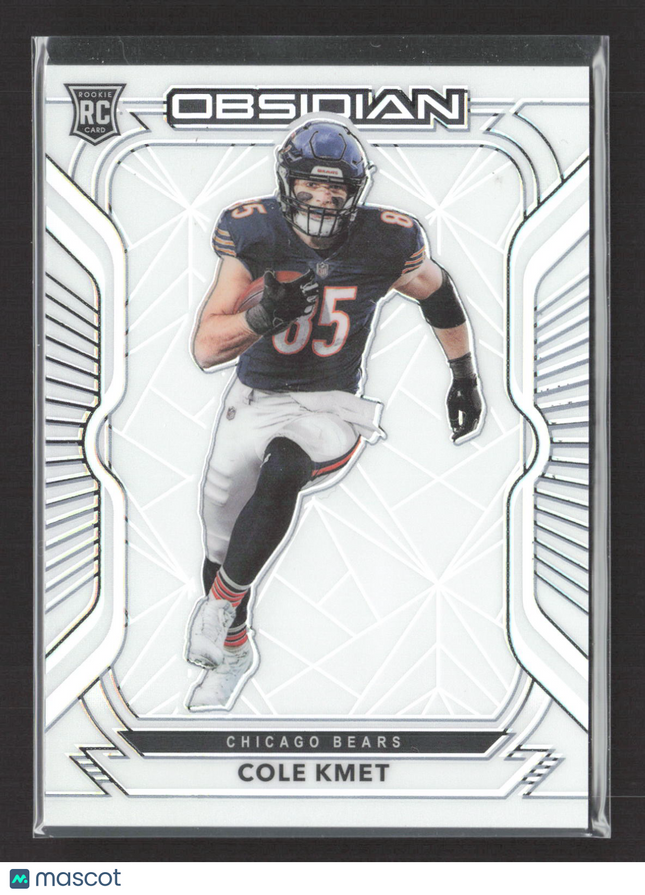 2020 Panini Obsidian Cole Kmet #118 White Contra RC