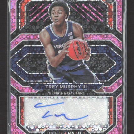 2021 Panini Prizm Draft Picks Trey Murphy III #CP-TMU Pink Disco 03/20 RC Auto