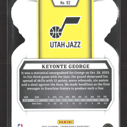 2024 Panini Crown Royale Keyonte George #92 Camo 58/99