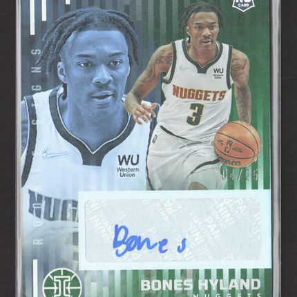 2022 Panini Illusions Rookie Signs Bones Hyland #RS-BNH Green 04/25 RC Auto