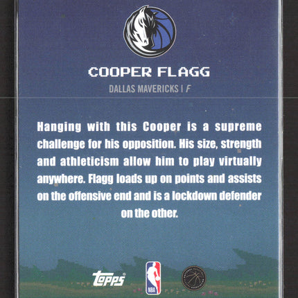 2025 Topps 8-Bit Ballers Cooper Flagg #8B-31 RC