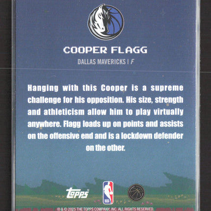 2025 Topps 8-Bit Ballers Cooper Flagg #8B-31 RC