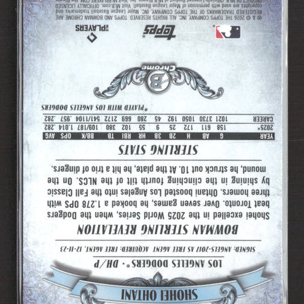 2026 Bowman Chrome Sterling Shohei Ohtani #BST-6