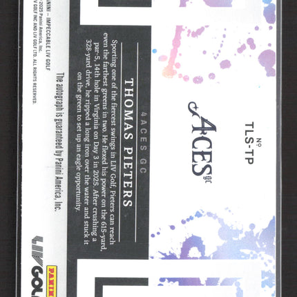 2025 Panini Impeccable LIV Golf Thomas Pieters #TLS-TP 11/25 Auto