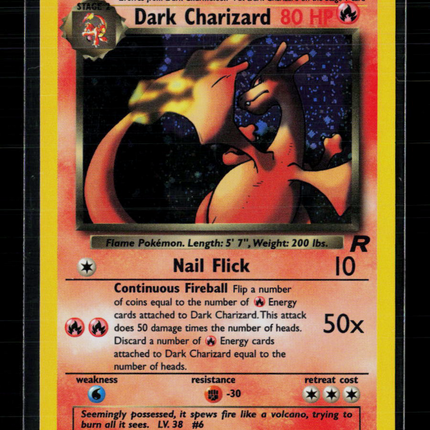 Pokemon 2000 Team Rocket Dark Charizard #4/82