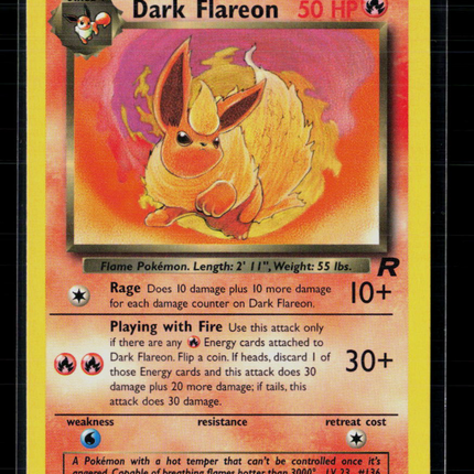 Pokemon 2000 Team Rocket Dark Flareon #35/82
