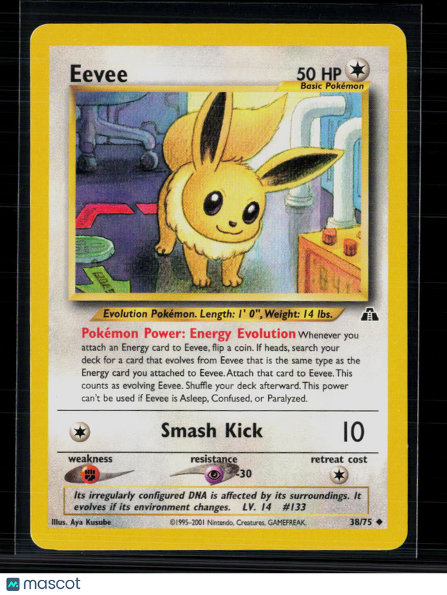 Pokemon 2001 Neo Discovery Eevee #38/75