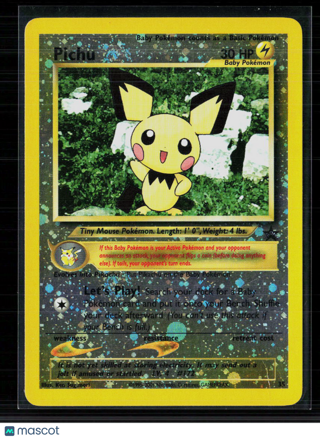 Pokemon 2001 Neo Genesis Pichu #35