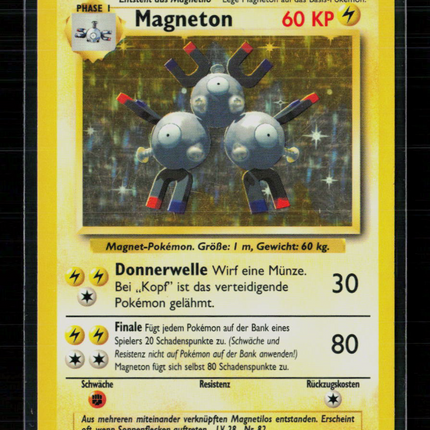 Pokemon 1999 Base Set Magneton German #9/102