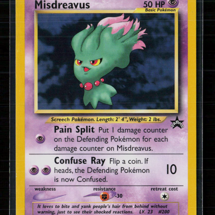 Pokemon 2001 Wizards Misdreavus #39