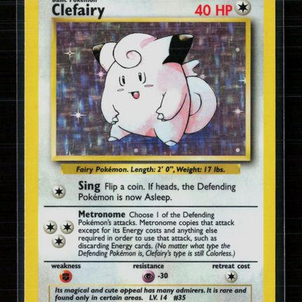 Pokemon 1999 Base Set Clefairy #5/102