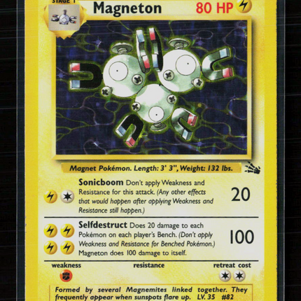 Pokemon 1999 Fossil Magneton #11/62