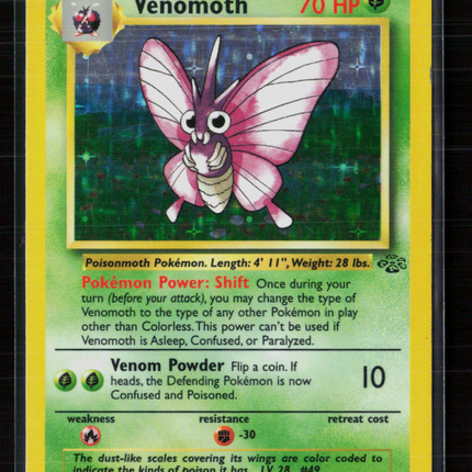 Pokemon 1999 Jungle Venomoth #13/64